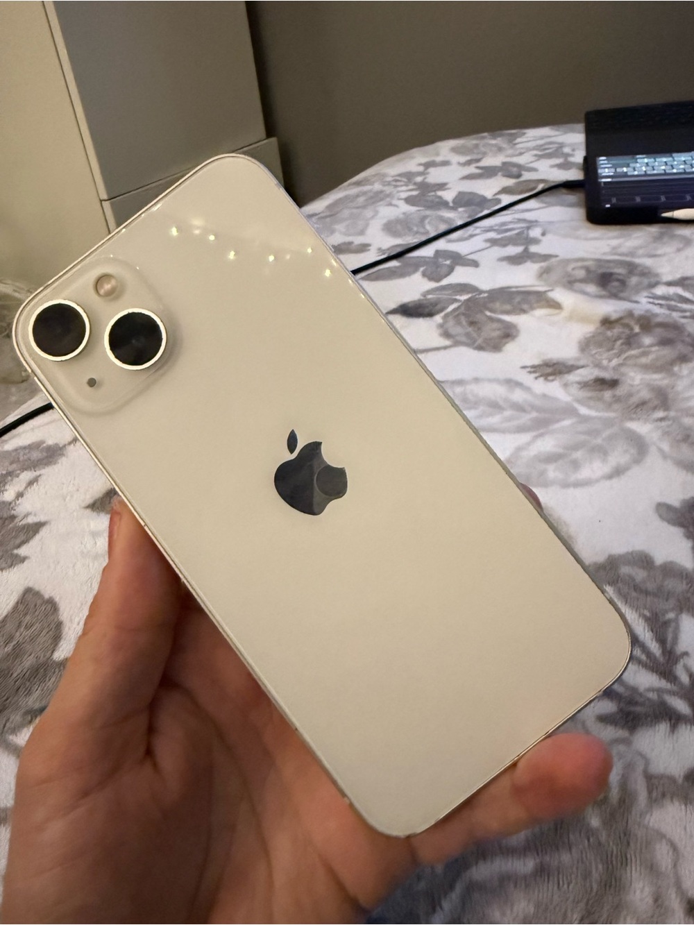 Apple iPhone - White Back with Dual Camera and Silver Apple Logo